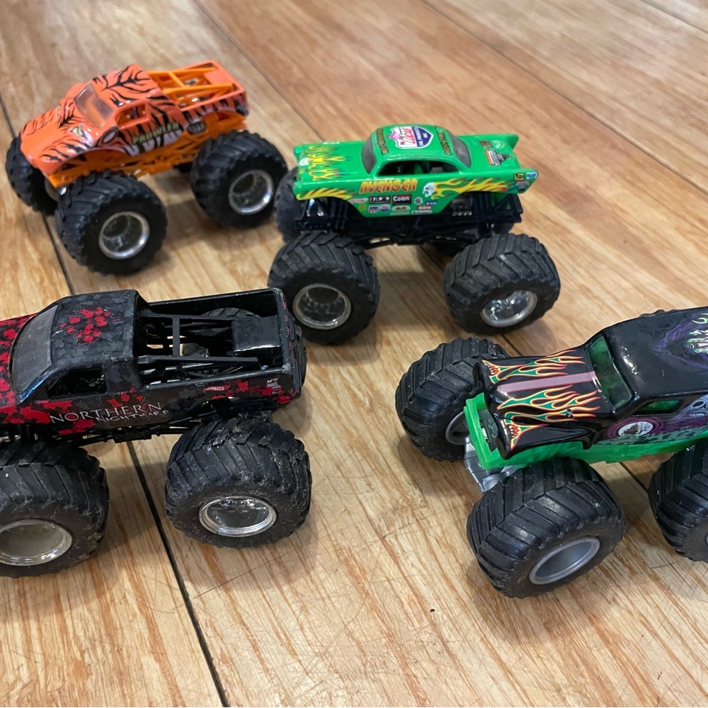 Monster Trucks Set of 4 Toys